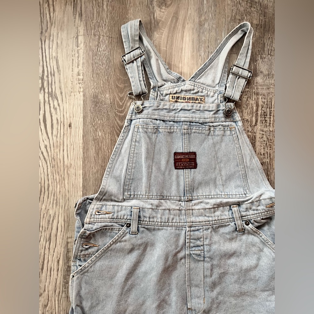 Vintage 90s Unionbay Denim Shortalls Overalls Medium